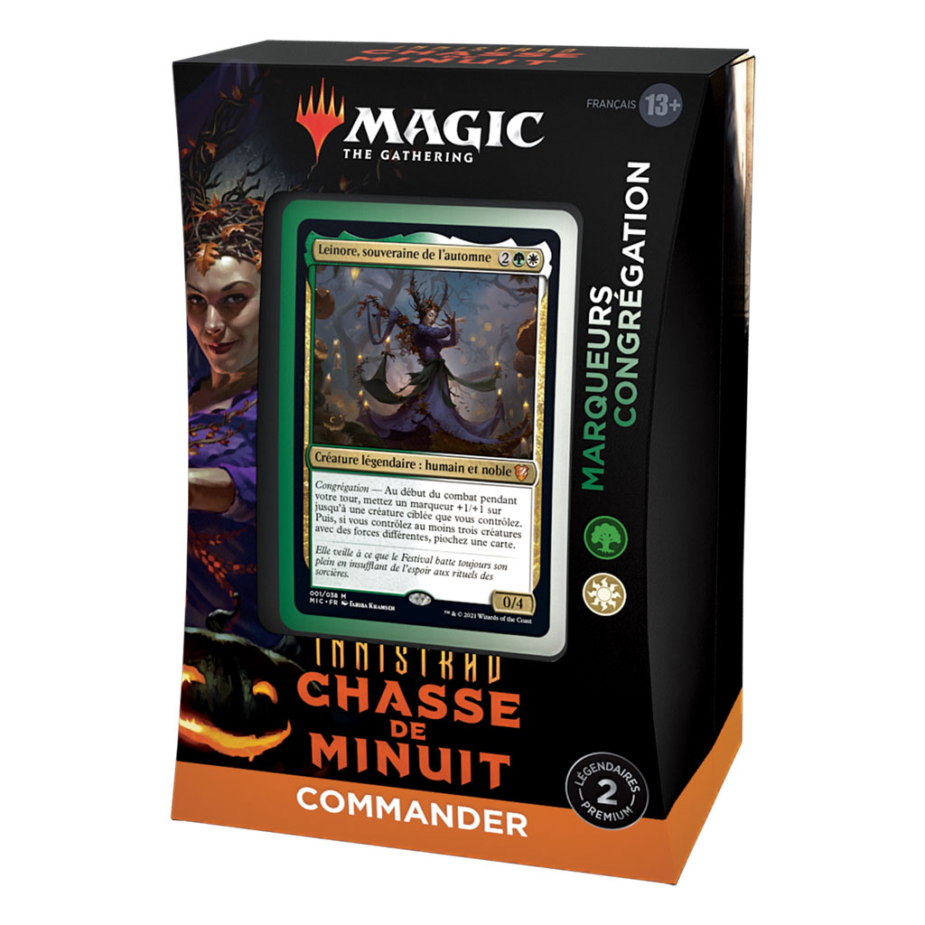 Magic Innistrad Chasse de Minuit Deck Commander Marqueurs Congregation