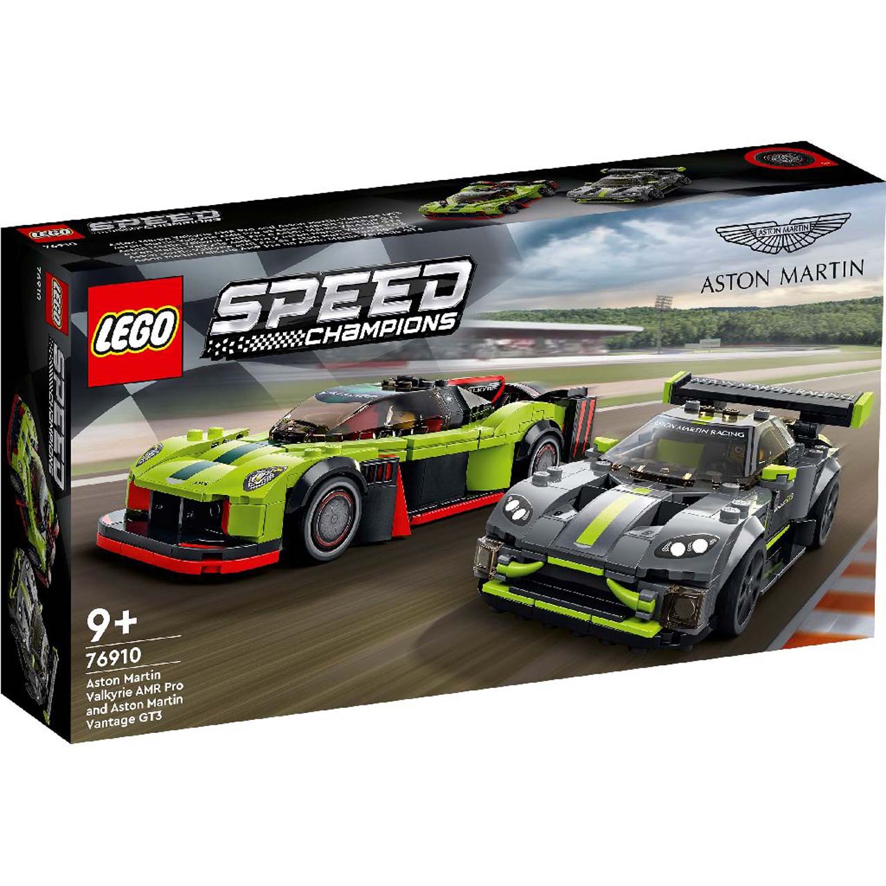 Aston Martin Valkyrie AMR Pro et Aston Martin Vantage GT3 lego Speed Champions