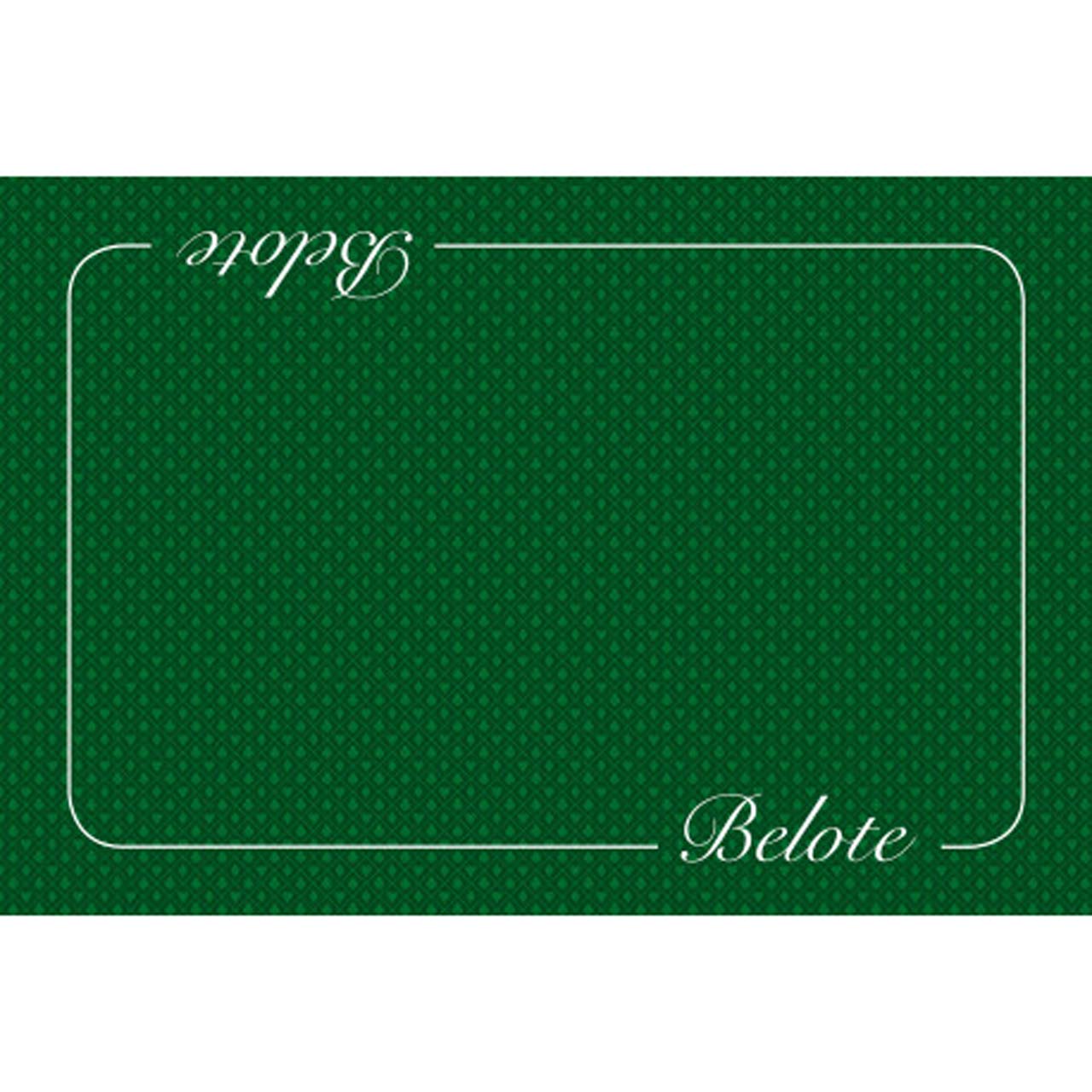 Tapis Belote Coeur de Pique Excellence Vert 40x60