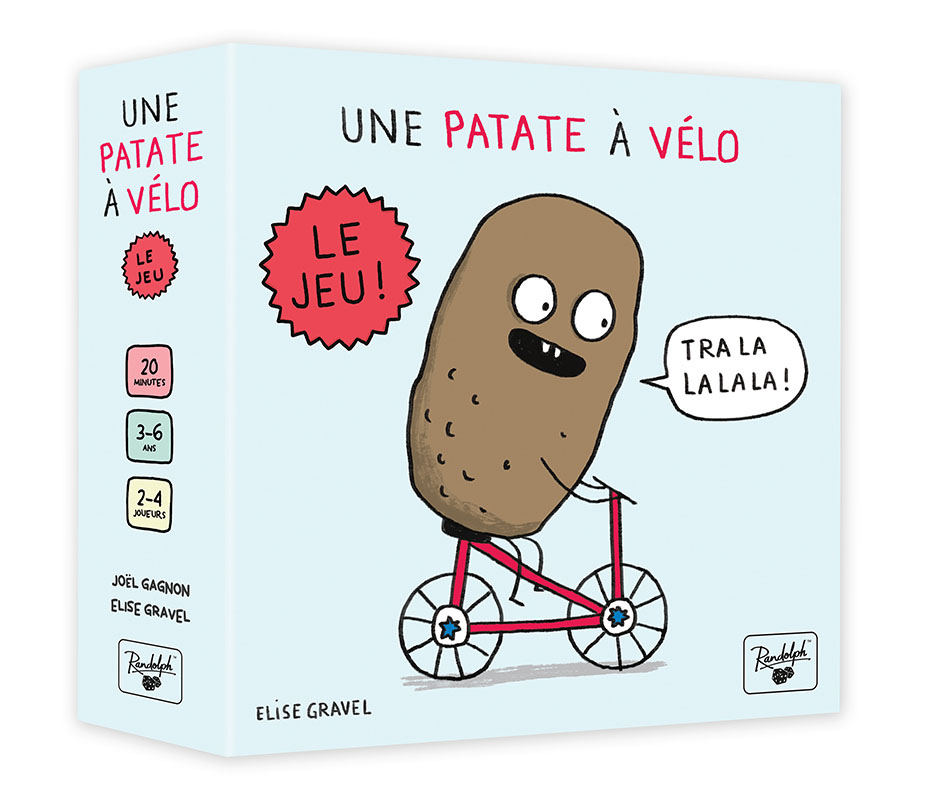 Une patate à vélo