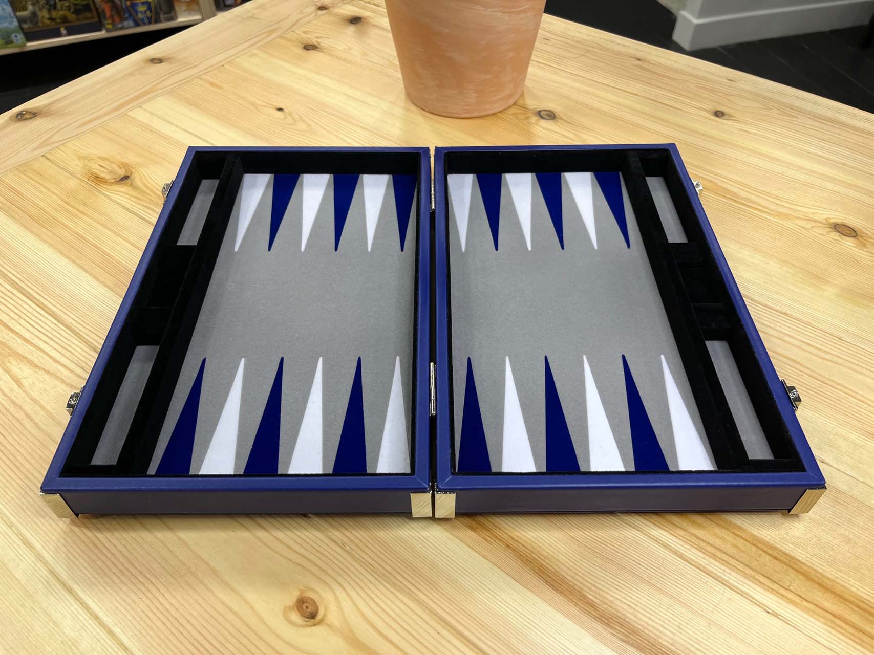 Backgammon Prestige 30cm Bleu