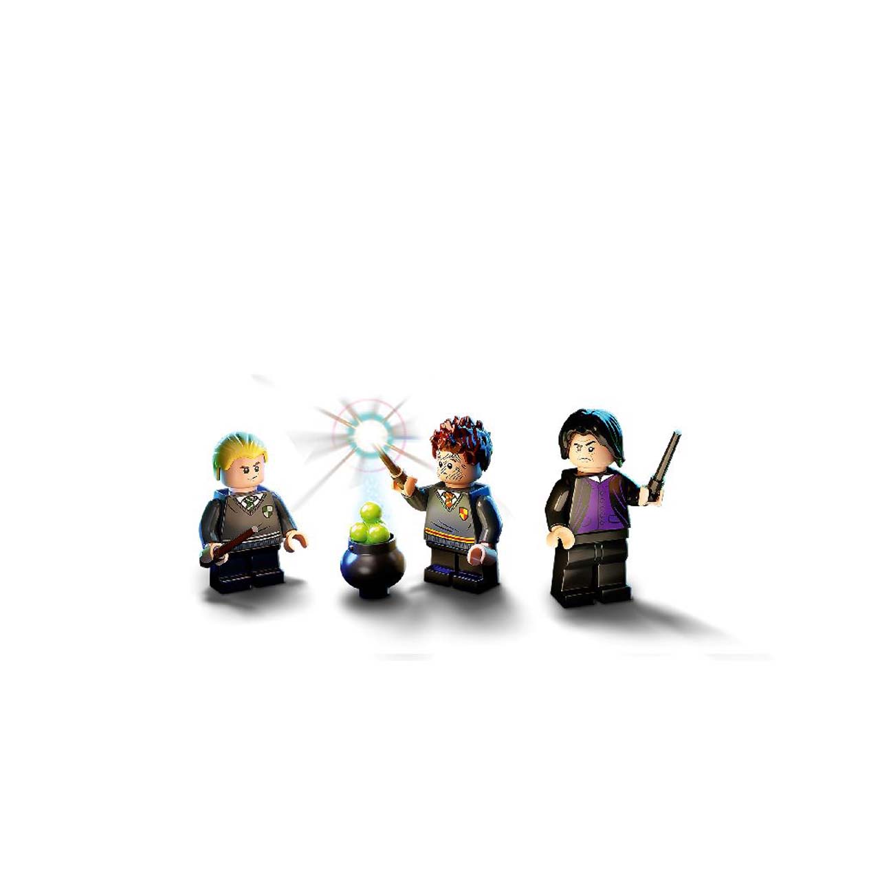LEGO Harry Potter™76383 Poudlard: Le cours de potions, livre en brique avec  Drago Malefoy, Seamus Finnigan et le professeur Rogue