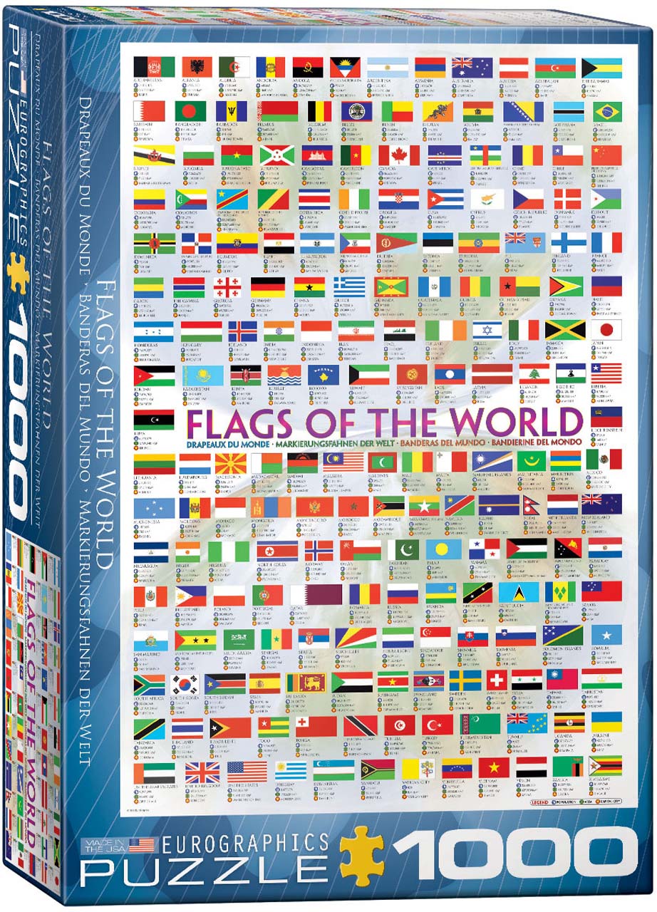 puzzle drapeaux du monde