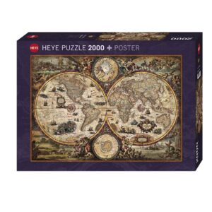puzzle Vintage World Map Art