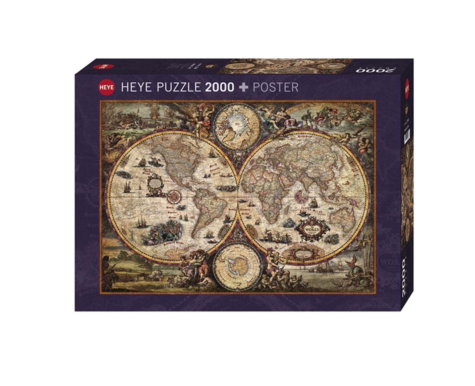 puzzle Vintage World Map Art