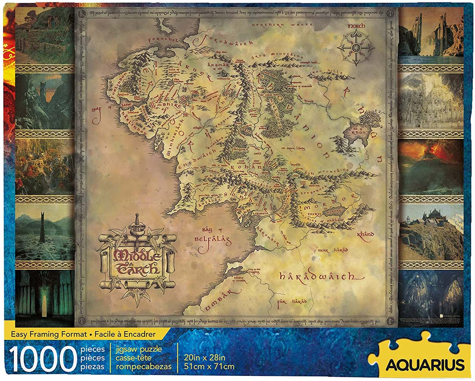 puzzle Lord of the rings Map