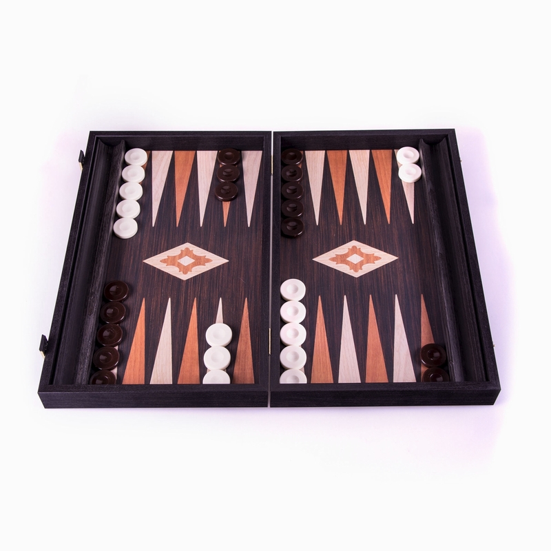 Backgammon 38cm Wenge