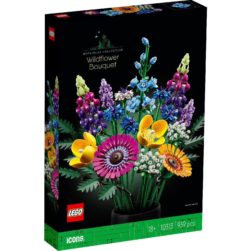 Bouquet de fleurs sauvages lego Icons