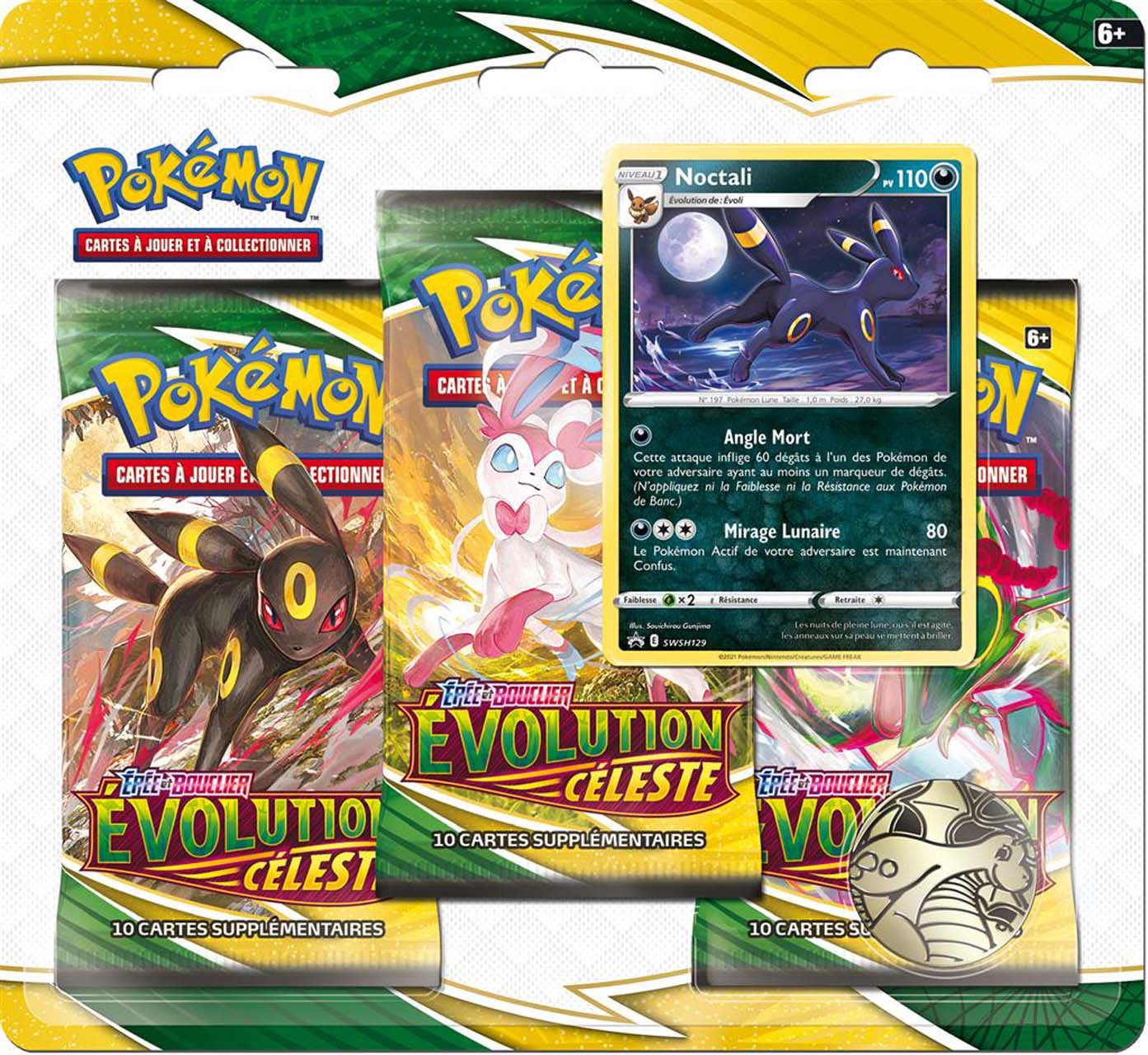 Pokémon : Pack 3 boosters Evolution Céleste