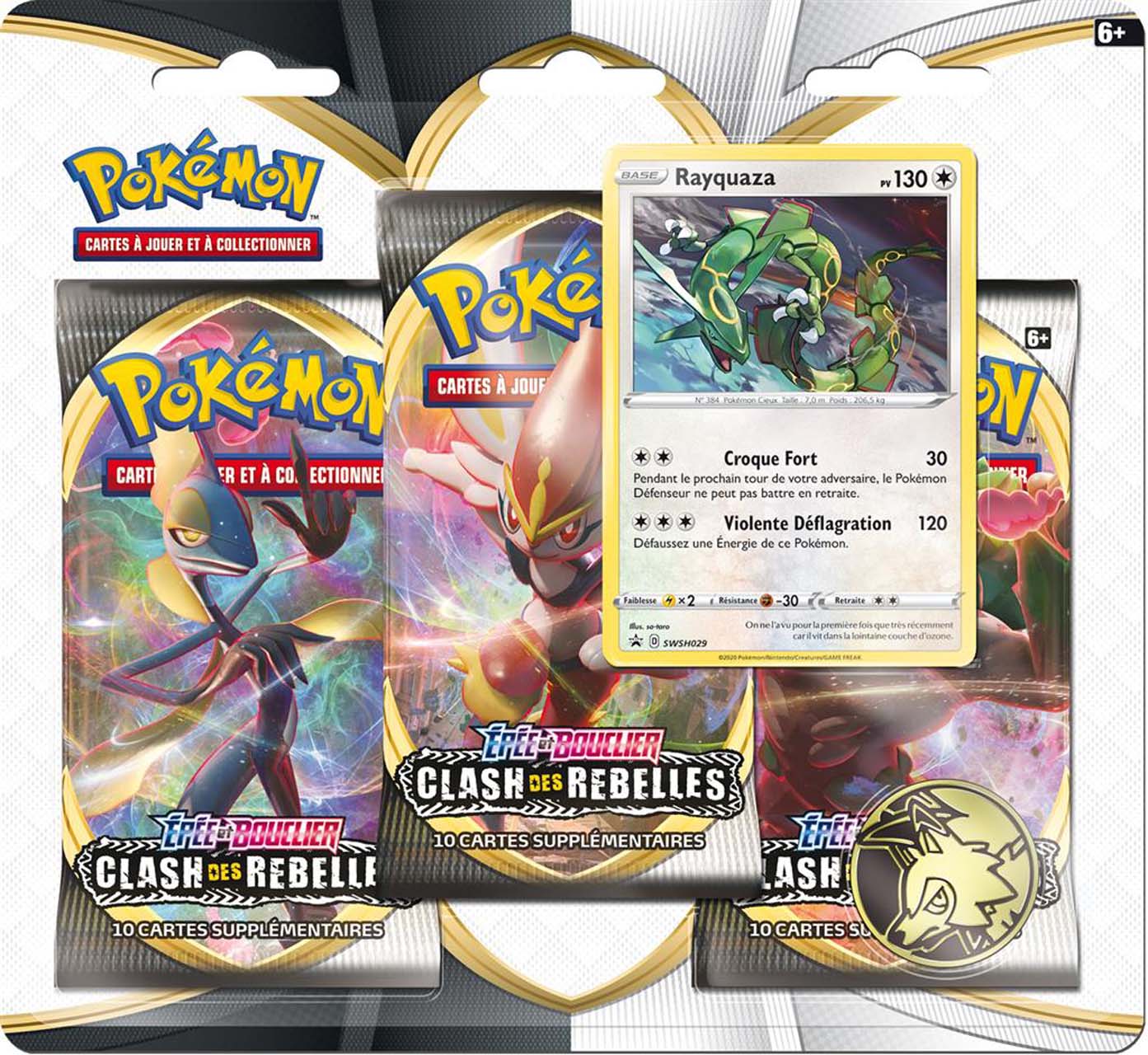 Pokémon : Pack 3 boosters Clash des Rebelles