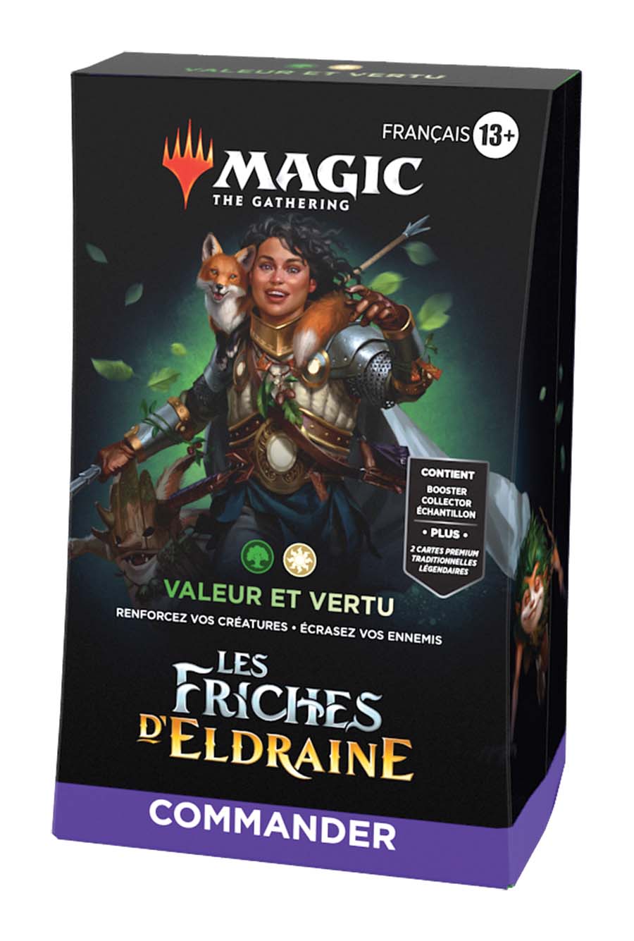 MTG : Les Friches d'Eldraine deck commander "Valeur et Vertue"