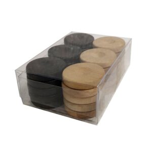 Set pions en bois 36mm Backgammon