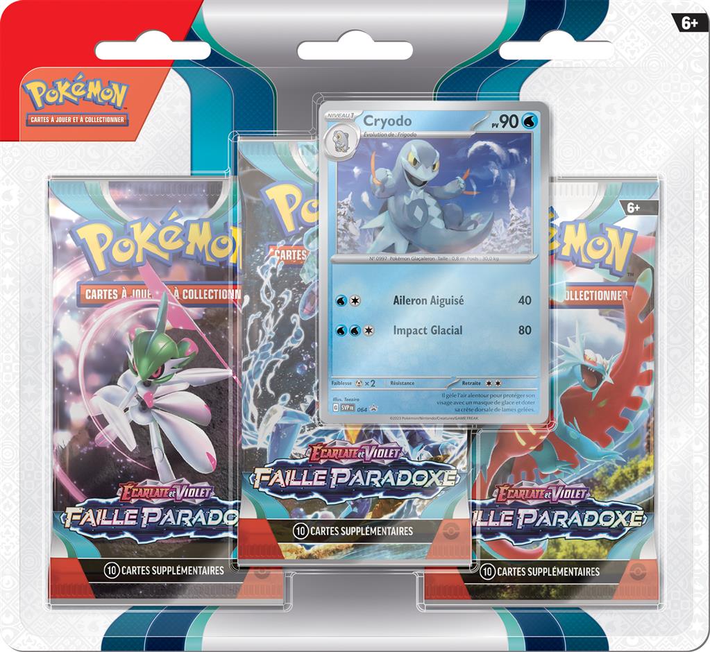 Pokémon : Pack 3 boosters "Faille Paradoxe"