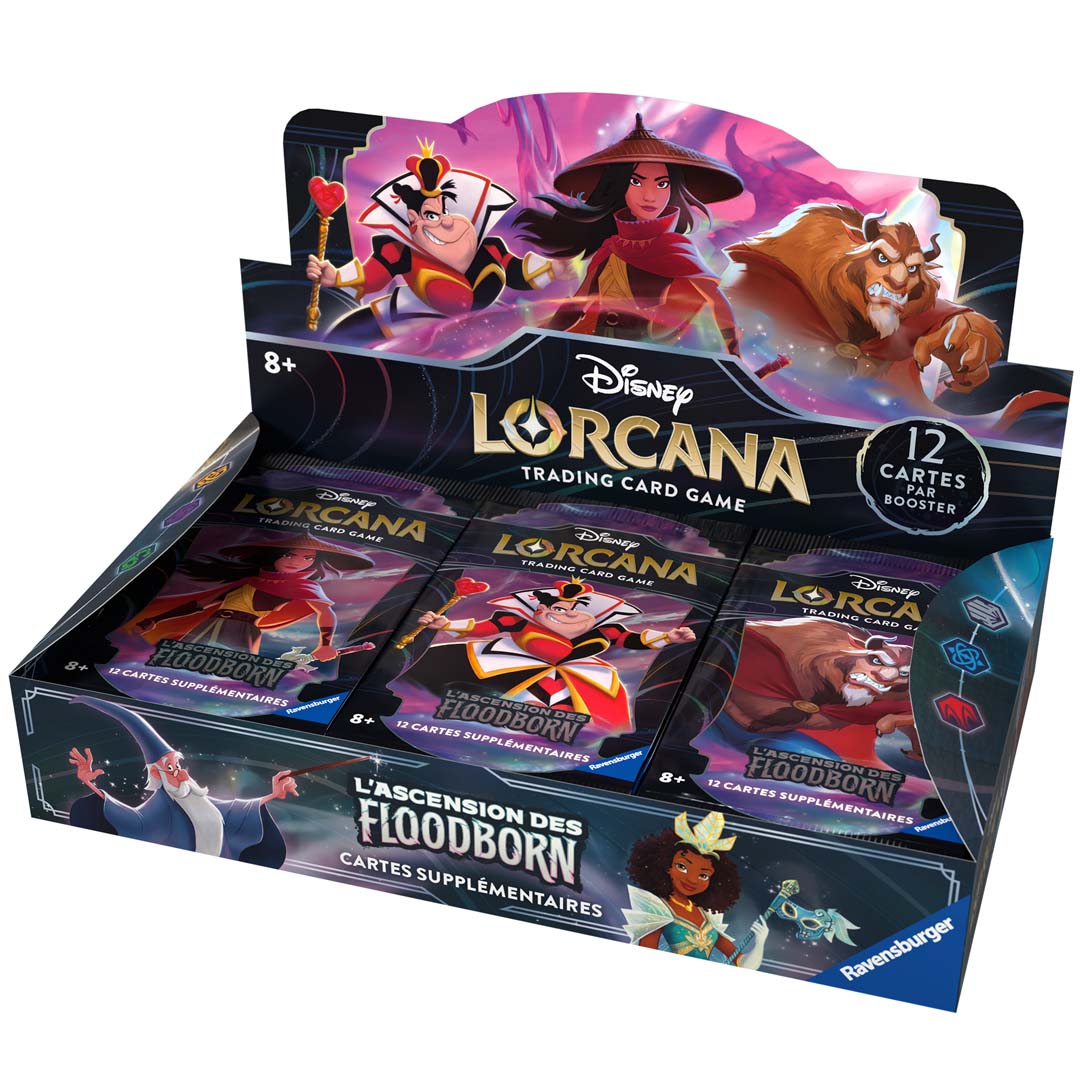 Disney Lorcana set2: Display 24 Boosters "L'ascension des Floodborn"