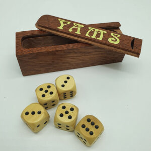 Coffret dés Yams dés en bois