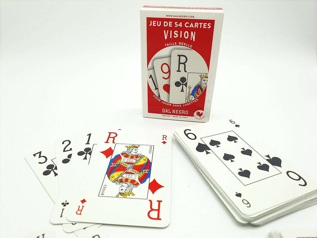 Jeu de 54 cartes Vision 330g