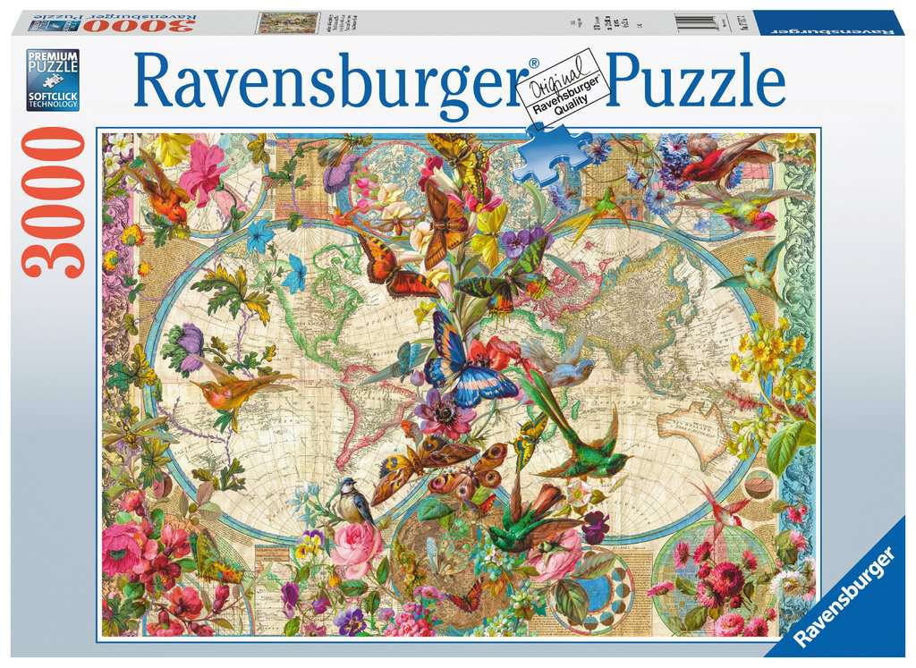 Ravensburger Puzzle - Carte de la flore et de la faune 3000pcs