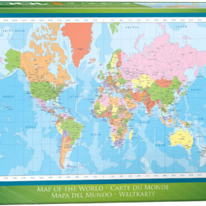 Carte du monde moderne (Eurographics)