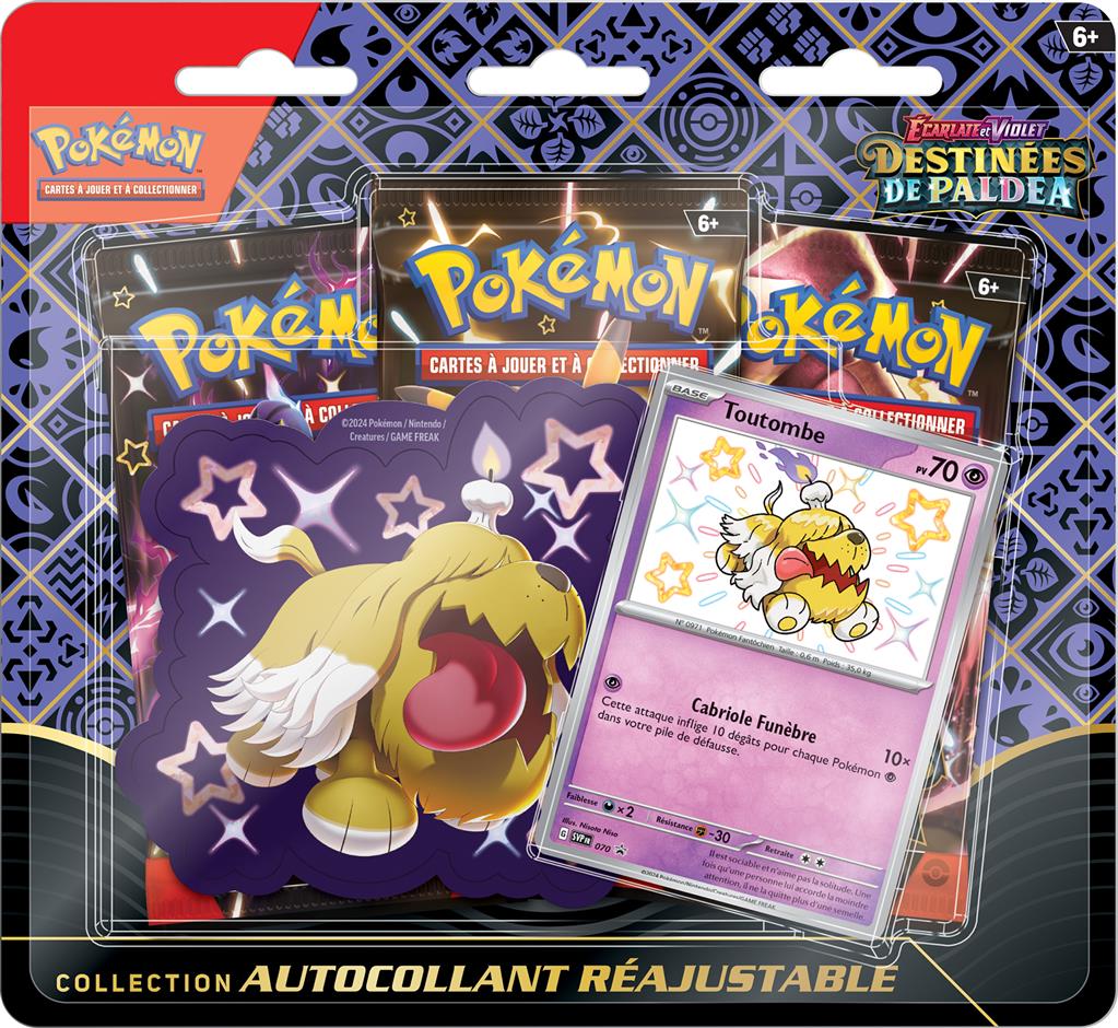 Pokémon Pack 3 boosters Destinées de Paldea