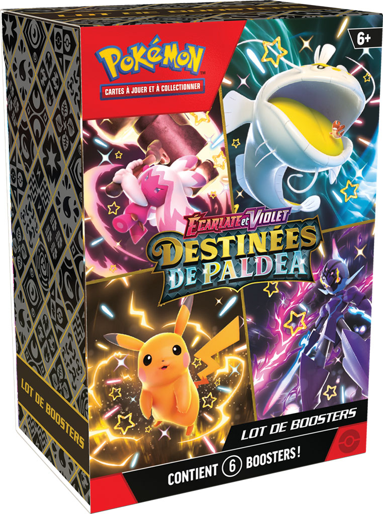 Pokémon EV4.5 : Bundle de 6 Boosters Destinées de Paldea