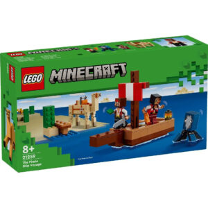 Le voyage du bateau pirate (Minecraft)