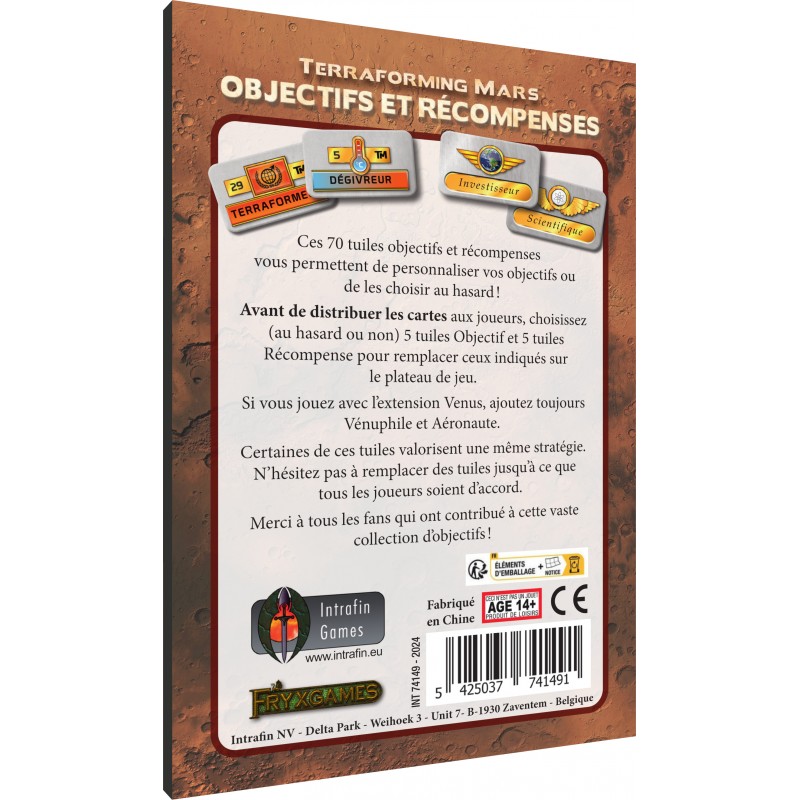 Terraforming Mars: Objectifs et Récompenses (Ext.)