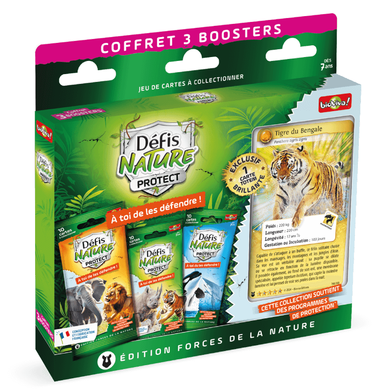 Défis Nature Protect - Coffret Tigre 3 boosters