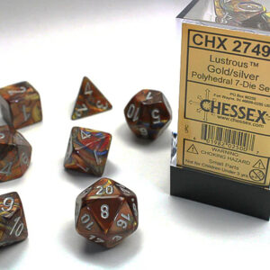 Set de 7 dés - Or/Argent Lustrous™