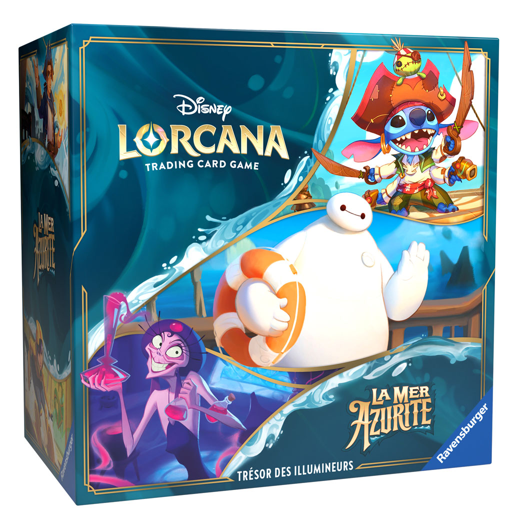 Disney Lorcana set6: Trésor des illumineurs "La Mer Azurite" (Trove Pack)