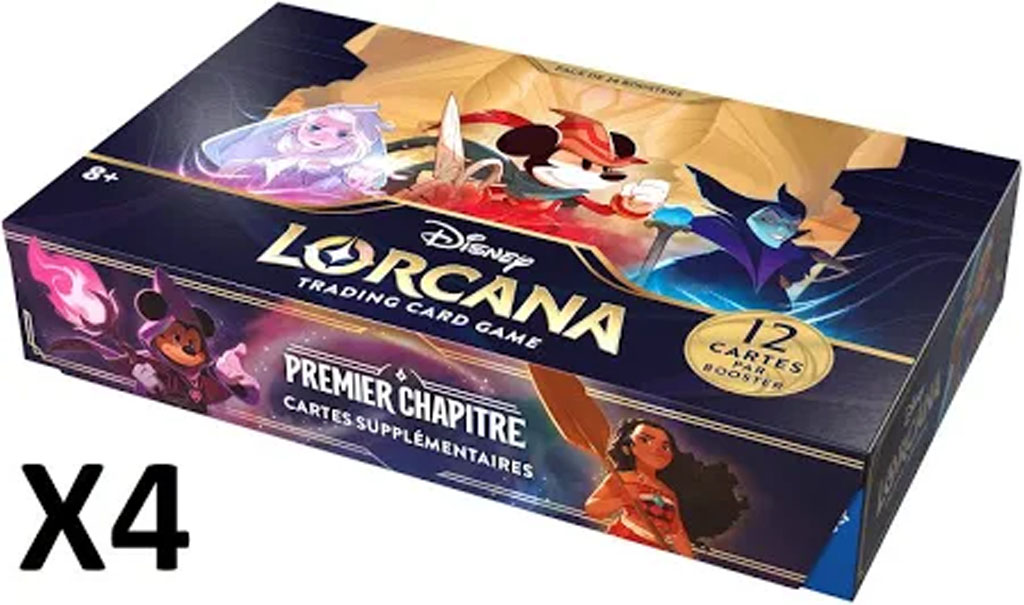 Disney Lorcana set1: Carton 4 x Display 24 Boosters