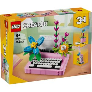 La machine à écrire avec des fleurs (Creator 3-in-1)