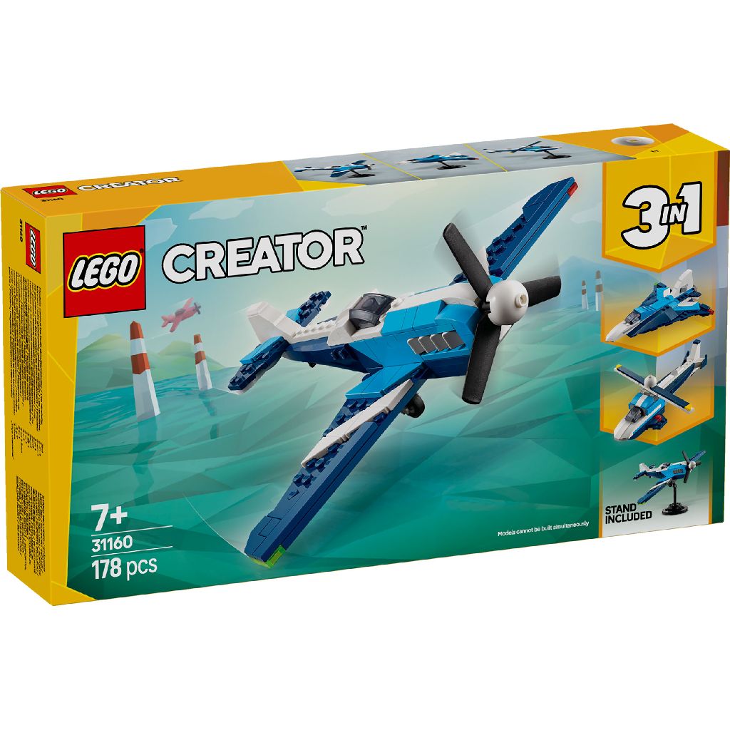 Aéronef : l’avion de course (Creator 3-in-1)