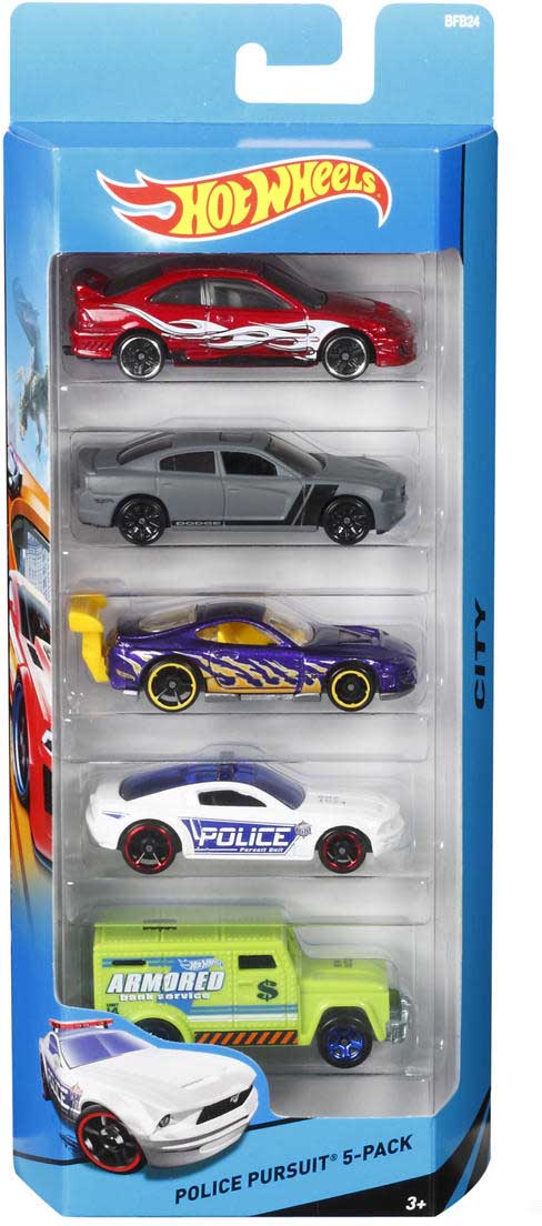 5 Voitures Hot Wheels (Assortiment aléatoire)