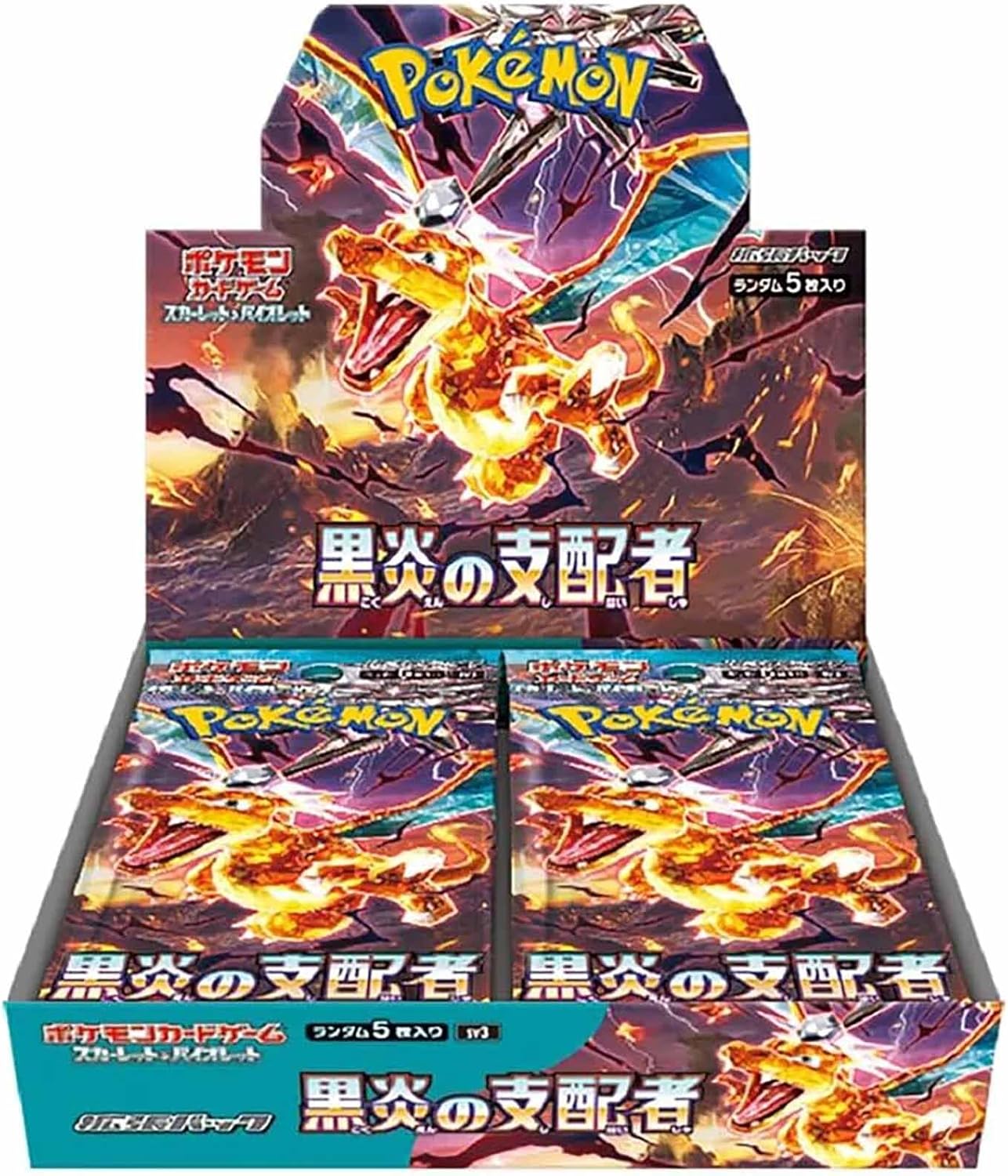 Pokémon SV3 : Display 30 Booster "Ruler of the Black Flame" - Japonais