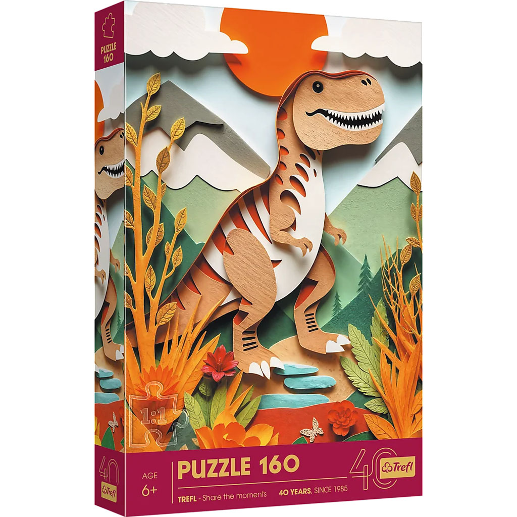 Trefl 40e Anniversaire - Paper Art 3D : Dinosaure