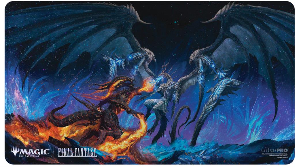 Magic The Gathering : Final Fantasy Playmat Holofoil Ifrit vs Bahamut