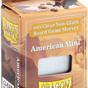 Dragon Shield Board Game Sleeves Clear - American Mini 41x63