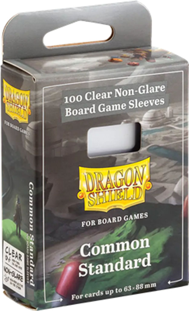 Dragon Shield Board Game Sleeves Clear - Common Standard 63x88