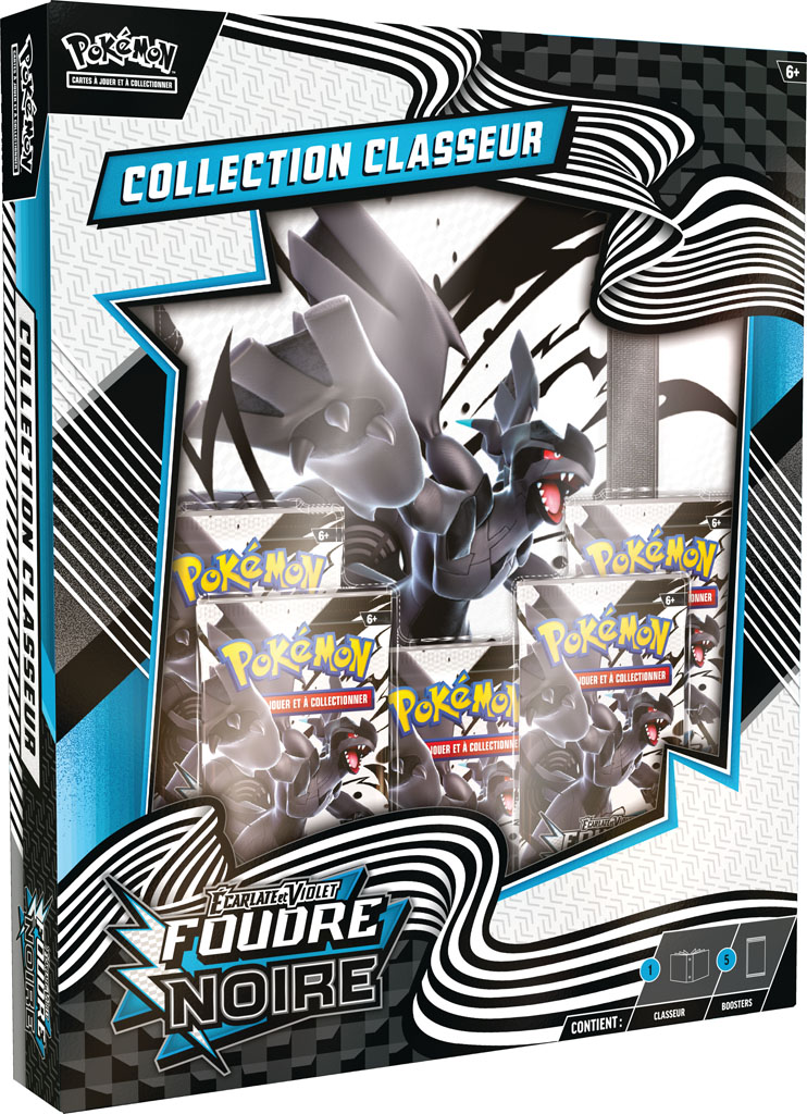 Pokémon EV10.5 : Portfolio A4 + 5 boosters Foudre Noire