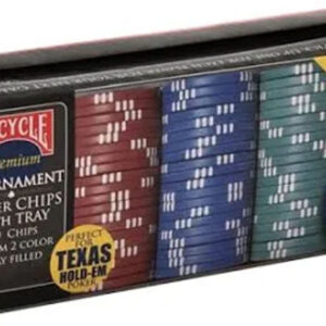 Bicycle - Set De 100 Jetons De Poker Tournament Clay Filled