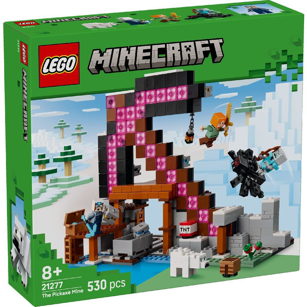 La mine en forme de pioche (Minecraft)