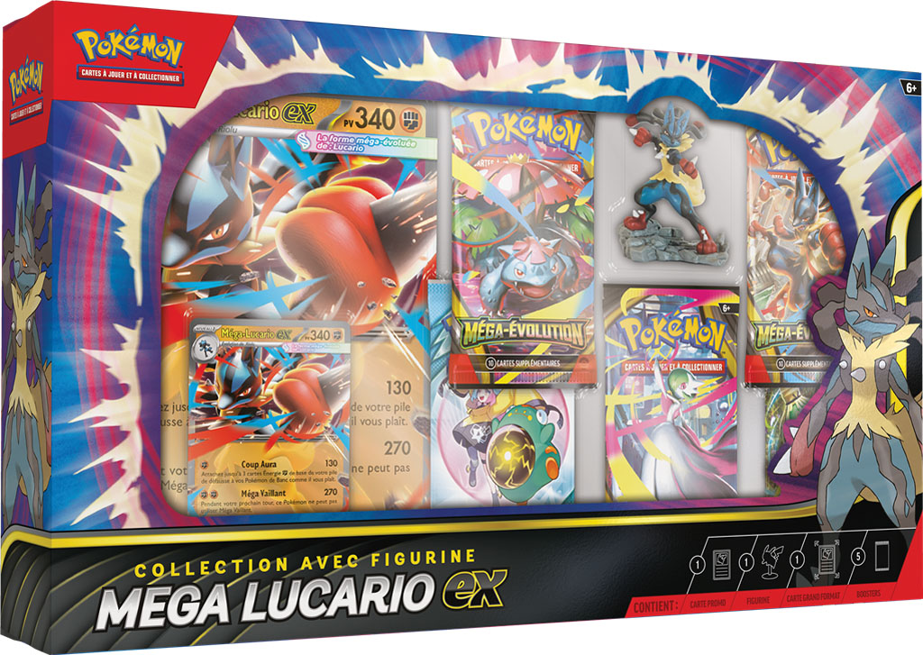 Pokémon : Coffret Premium Figurine Mega Lucario EX