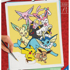 Pikachu & Evoli - Peinture par numéros