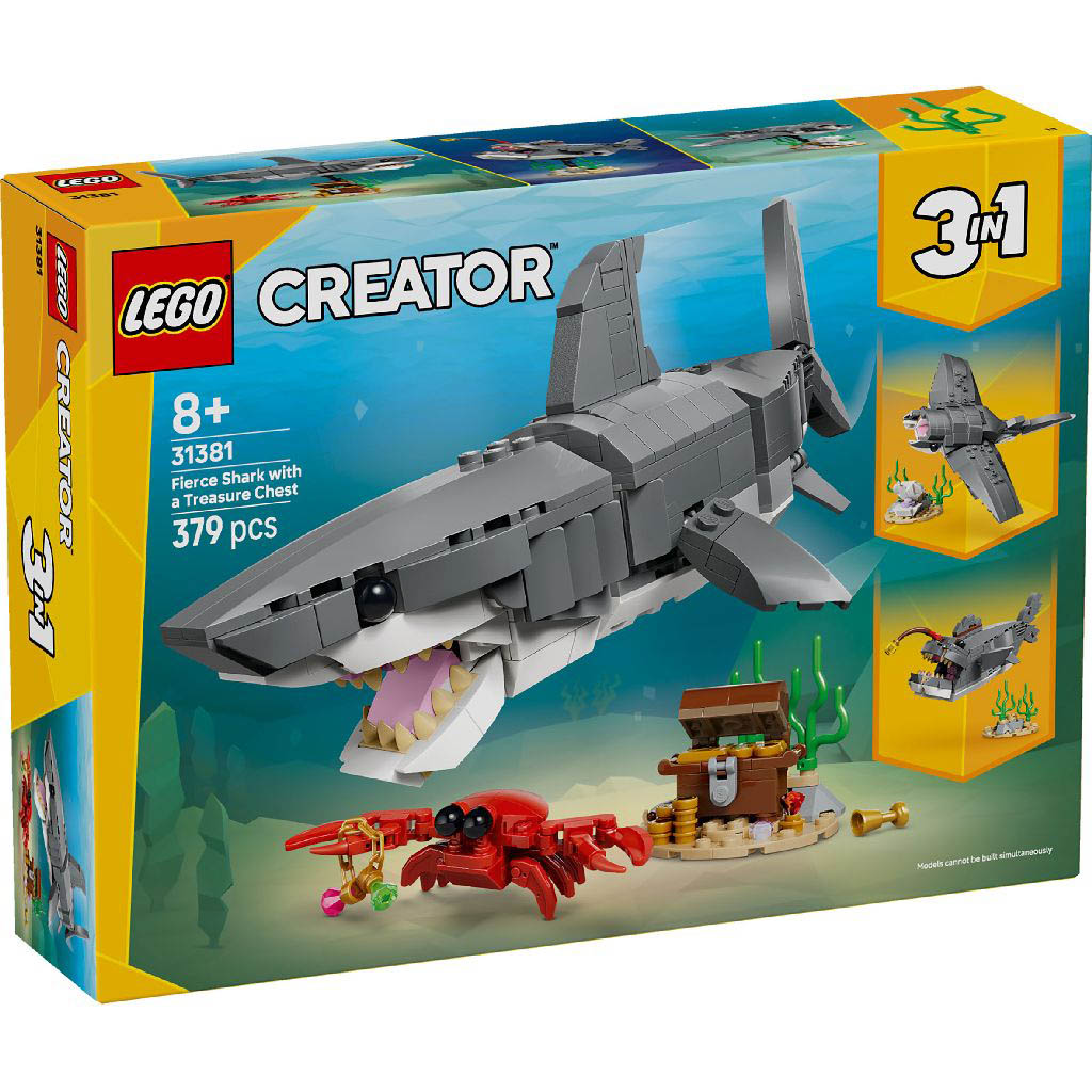 Le redoutable requin et le coffre au trésor (Creator 3-in-1)