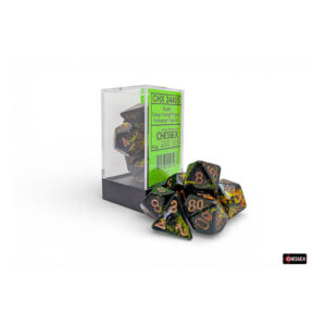 Set de 7 dés - Brush - Deep Forest / Copper