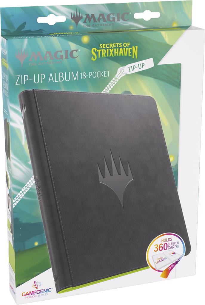GameGenic : MTG Strixhaven Zip-Up Album 18-Pocket - Black/Green