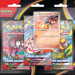 Pokémon ME04 : Pack 3 boosters "Chaos Ascendant"