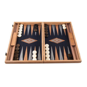 Backgammon 48cm Noyer et Chêne noir Premium