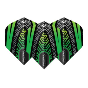 Ailettes Fléchettes Prism Alpha Vert-Noir Standard
