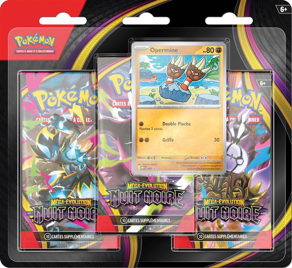 Pokémon ME05 : Pack 3 boosters "Nuit Noire"